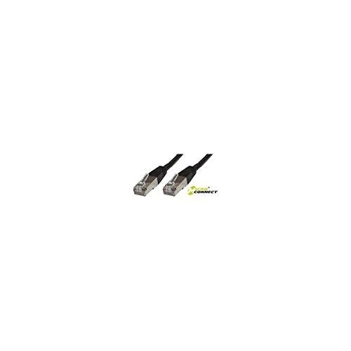 MicroConnect Patchchord SSTP CAT6, LSZH, juoda, 0,5m (SSTP6005S)