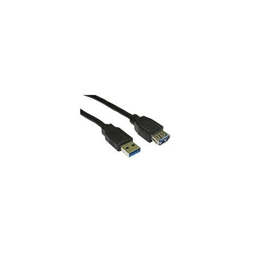 USB kabelis MicroConnect USB-A - USB-A 1 m Juodas (USB3.0AAF1B)