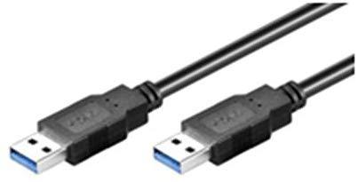 USB kabelis MicroConnect USB-A - USB-A 0,5 m Juodas (USB3.0AA05B)