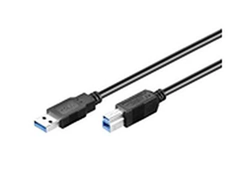 Kabelis USB MicroConnect USB-A - USB-B 0.5 m Juodas (USB3.0AB05B)