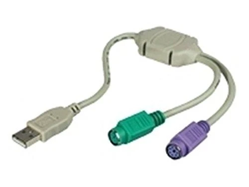 USB į PS/2 adapteris su dvejomis jungtimis