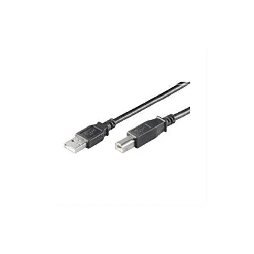 Kabelis USB MicroConnect USB-A - USB-B 1 m Juodas (USBAB1B)