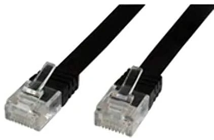„MicroConnect“ tinklo kabelis CAT6 U/UTP 3 m Juodas (V-UTP603S-FLAT)