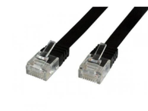 „MicroConnect Cat6 U/UTP“ plokščias tinklo kabelis 5 m Juodas (V-UTP605S-FLAT)