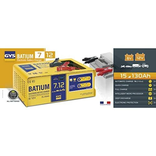 Elektroninis akumuliatorių įkroviklis GYS Batium 7/12