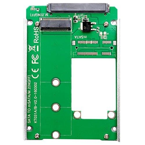 MicroStorage M.2 - SATA SSD adapteris, 22 kontaktai SATA į M.2 SATA, B raktas 2242/2262/2280 DELTACOIMP / KT031B2