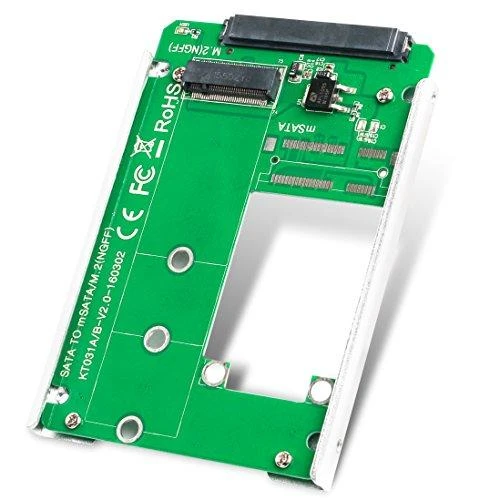 MicroStorage M.2 - SATA SSD adapteris, 22 kontaktai SATA į M.2 SATA, B raktas 2242/2262/2280 DELTACOIMP / KT031B2