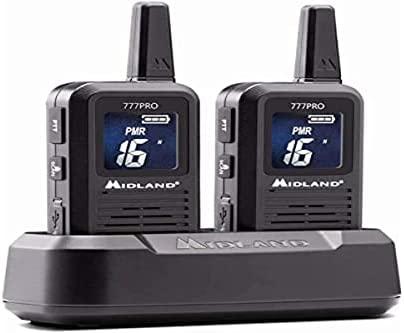 Lot De 2 Radios Midland 777 Pro - PMR446, écran Numérique, VOX, Autonomie 14h