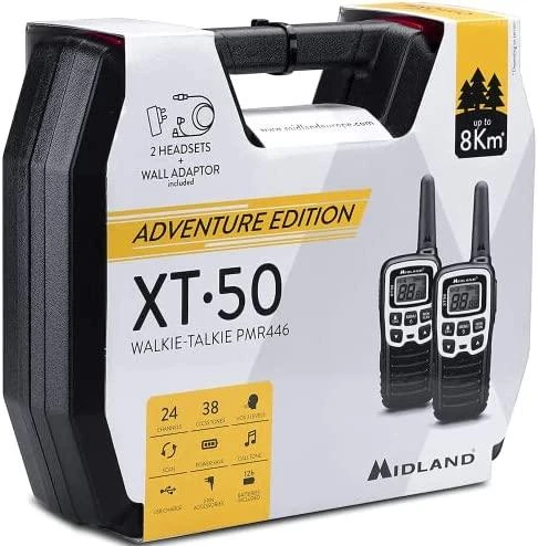 ALAN PMR MIDLAND XT50 rankinio radijo lagaminas