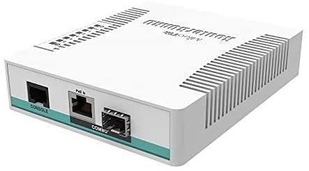 Šakotuvas MIKROTIK MT CRS106-1C-5S MikroTik CRS106-1C-5S L5 5xSFP 1G, 1xGigabit LAN PoE / SFP derinys, stalinis dėklas