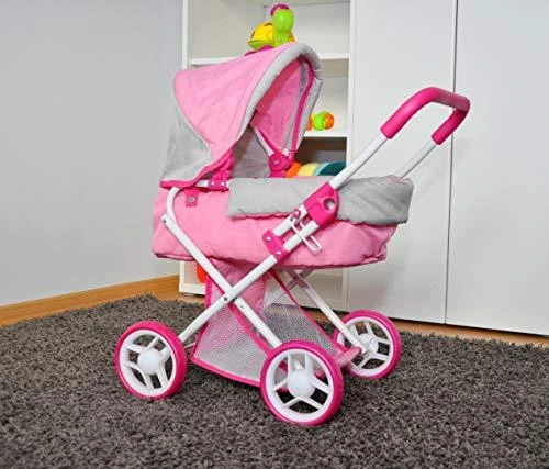MILLY MALLY lėlės vežimėlis Alice Prestige Rožinis