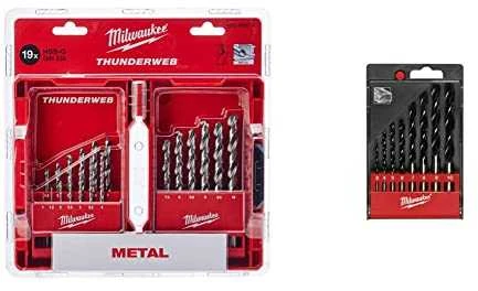 Milwaukee metalo grąžtų rinkinys 19 dalių