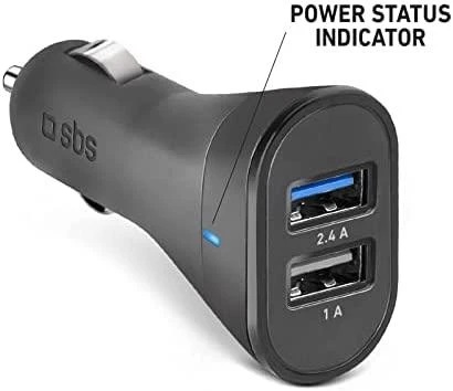 SBS Mobile 2x USB-A 2,4 A įkroviklis (TECR2USB24AFAST)