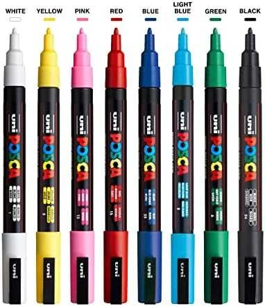 Marker. POSCA UNI PC-3M 8vnt. Set