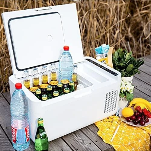 Mobicool MCG15 atidarytas su gėrimais