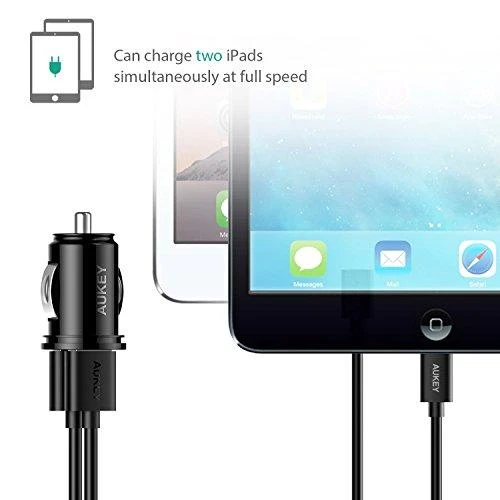 Aukey automobilinis įkroviklis CC-S1 2 x USB-A, 24 W