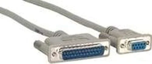 MicroConnect „Microconnect“ modemo kabelis DB9-DB25 (3M) tinklo kabelis, juodas