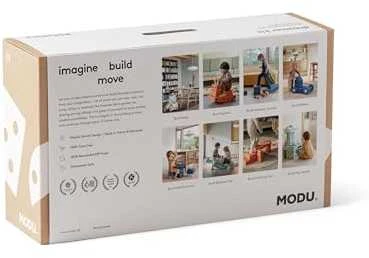 Modu Dreamer Blocks 12in1 – dideli, kūrybingi blokeliai iš EPP putų | Sudegė Oranžinis