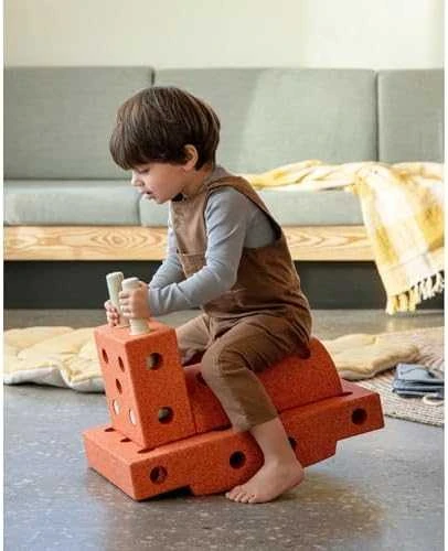 Modu Curiosity Blocks 4in1 – dideli, kūrybingi blokeliai iš EVA putų | Degintas apelsinas