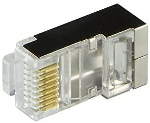 LOGILINK MP0021 LOGILINK - Kištukinė jungtis Cat.6 RJ45 100vnt. komplektas, ekranuotas, pilkas