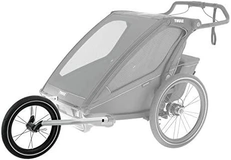 Thule Chariot Jogging Kit 2 rinkinys, juodos/aliuminio spalvos