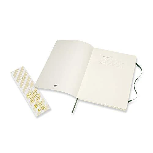 Moleskine Pastabos 19x25 mirtle tinklelio žalia