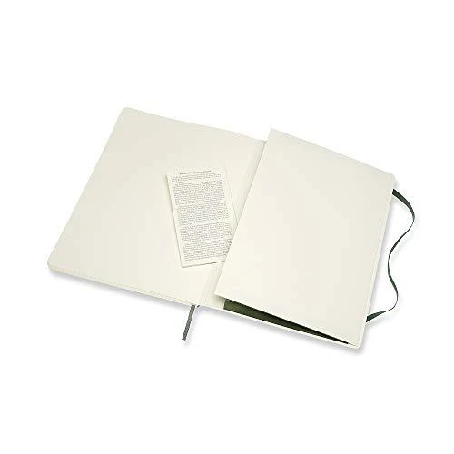 Moleskine Pastabos 19x25 mirtle tinklelio žalia