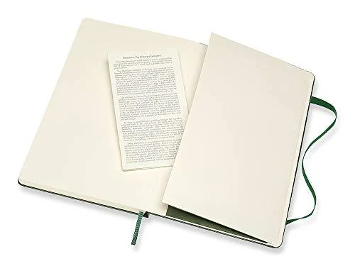 Moleskine Notes Classic L 13x21 tw. grotelės mirtowa žalia