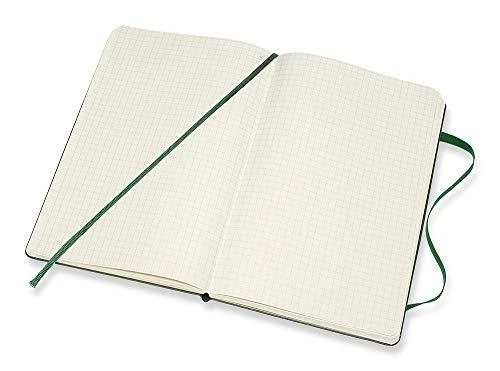 Moleskine Notes Classic L 13x21 tw. grotelės mirtowa žalia