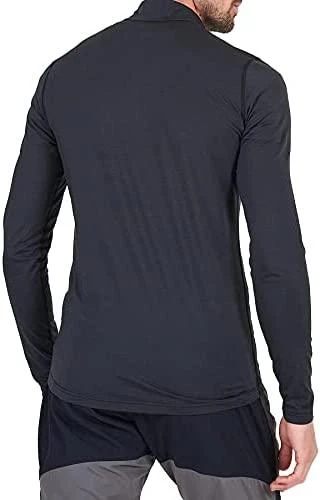 Vyriški termo marškinėliai Montane Dart Thermo Zip Neck - Juoda - M