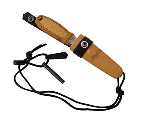 Morakniv Eldris geltonas peilis su kaklo peilių rinkiniu iš nerūdijančio plieno