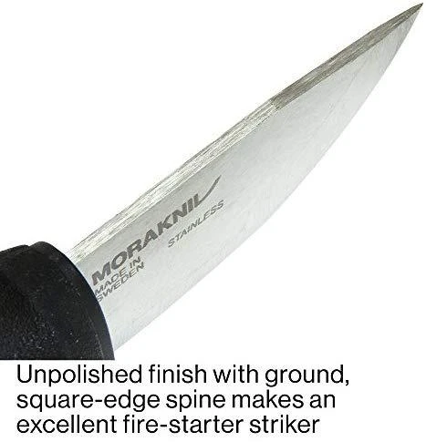 Peilis Morakniv Eldris, nerūdijantis plienas, juodas