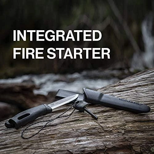 Morakniv Stovyklavimo peilis su ugnies skeltuvu Companion spark (S), 104mm, žalias