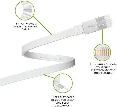 Moshi Gigabit Ethernet Cat 6 Kabelis 3,6 m