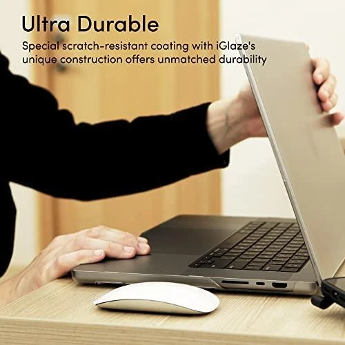 „Moshi iGlaze“ kietasis dėklas – „Obudowa MacBook Pro 16“ (M4/M3/M2/M1/2024–2021), skaidrus