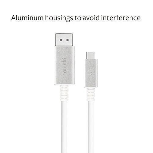 Moshi USB-C į DisplayPort 1,5 m, 5K (baltas) laidas