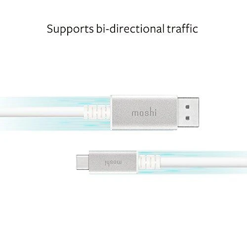 Moshi USB-C į DisplayPort 1,5 m, 5K (baltas) laidas