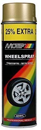 Purškiami dažai WHEEL SPRAY juodi 500ml, Motip