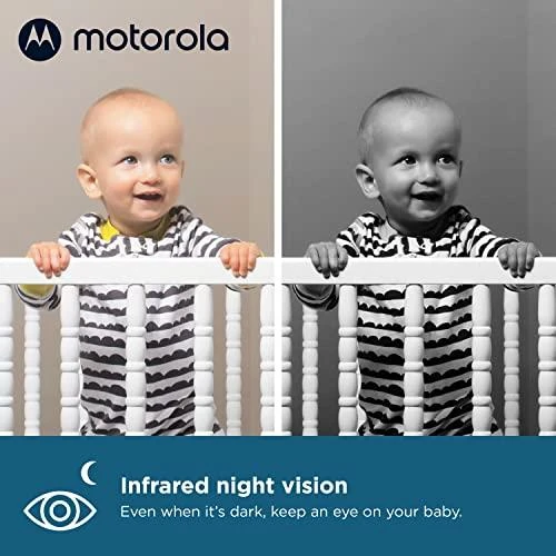 Kūdikio stebėjimo kamera Motorola VM482 2.4", Baltos/Pilkos spalvos