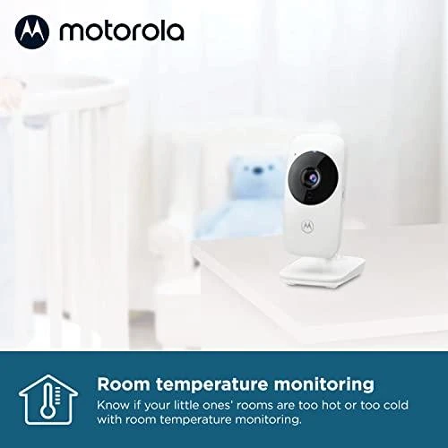 Kūdikio stebėjimo kamera Motorola VM482 2.4", Baltos/Pilkos spalvos