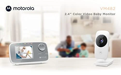 Kūdikio stebėjimo kamera Motorola VM482 2.4", Baltos/Pilkos spalvos