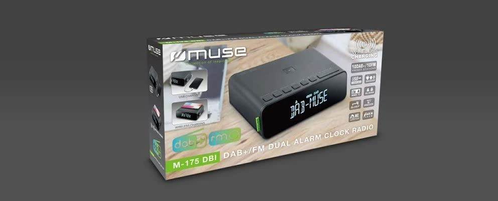 Muse Mūza | DAB+/FM RDS radijas | M-175 DBI | Signalizacijos funkcija | AUX į | Juodas