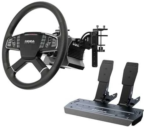Žaidimų vairas Moza Racing RS071 Truck Driving Simulator Bundle – juodos spalvos