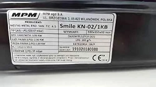 MPM Smile-KN-02/1KB dujinė viryklė