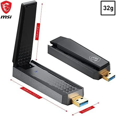 Wi-Fi Adapteris - MSI GUAX18 AX1800