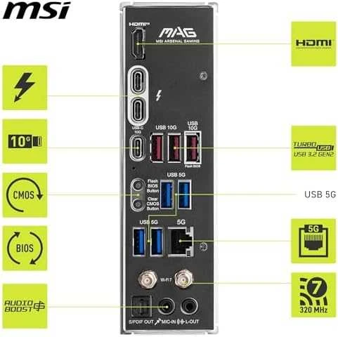 Pagrindinė plokštė MSI MAG Z890 TOMAHAWK WIFI | Procesorių šeima Intel | Procesoriaus lizdas LGA1851 | DDR5 UDIMM | Palaikomos standžiojo disko sąsajos SATA, M.2 | SATA jungčių skaičius 4