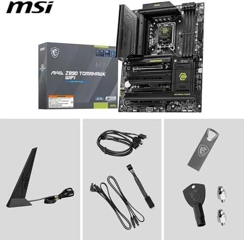 Pagrindinė plokštė MSI MAG Z890 TOMAHAWK WIFI | Procesorių šeima Intel | Procesoriaus lizdas LGA1851 | DDR5 UDIMM | Palaikomos standžiojo disko sąsajos SATA, M.2 | SATA jungčių skaičius 4