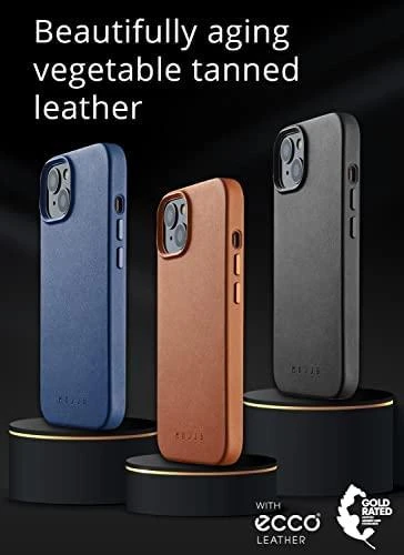 Mujjo Full Odinis dėklas with MagSafe for iPhone 14 - Juodas
