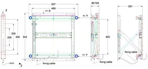 Laikiklis Multibrackets MB VIDEOWALL PUSH MAX 90KG