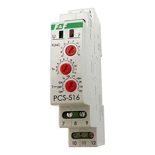 F&F PCS-516UNI laiko keitiklis 12-264VAC/DC, 10A, TH35